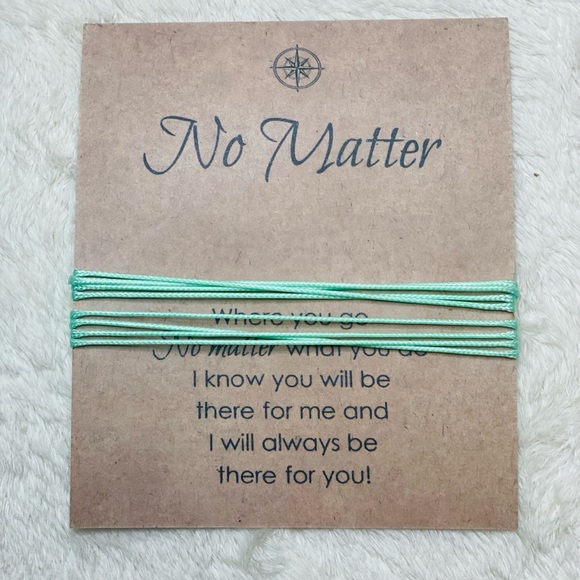 Matching Best friend bracelets No Matter compass| distance friendship couple - Picture 2 of 3